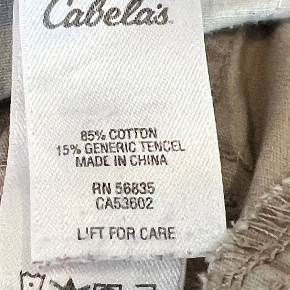 Cabela's Women's Beige Khaki Cargo Outdoor Hiking Shorts Women's Size 4 - Picture 7 of 8